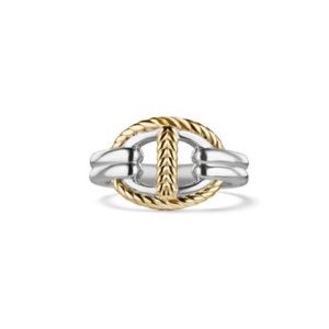 Judith Ripka Sterling and gold ring